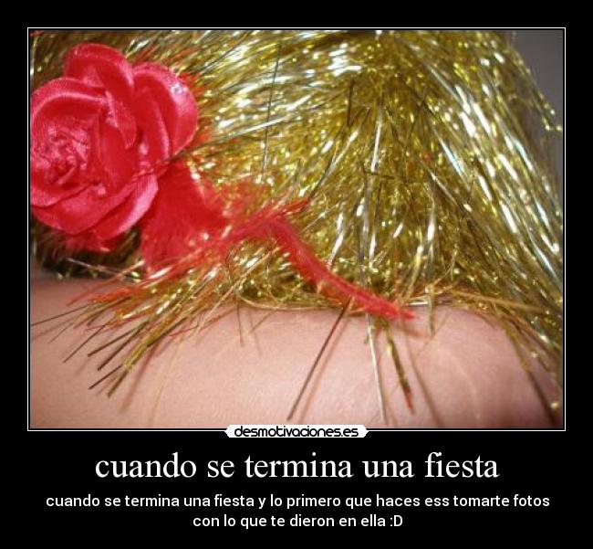 carteles fiesta desmotivaciones