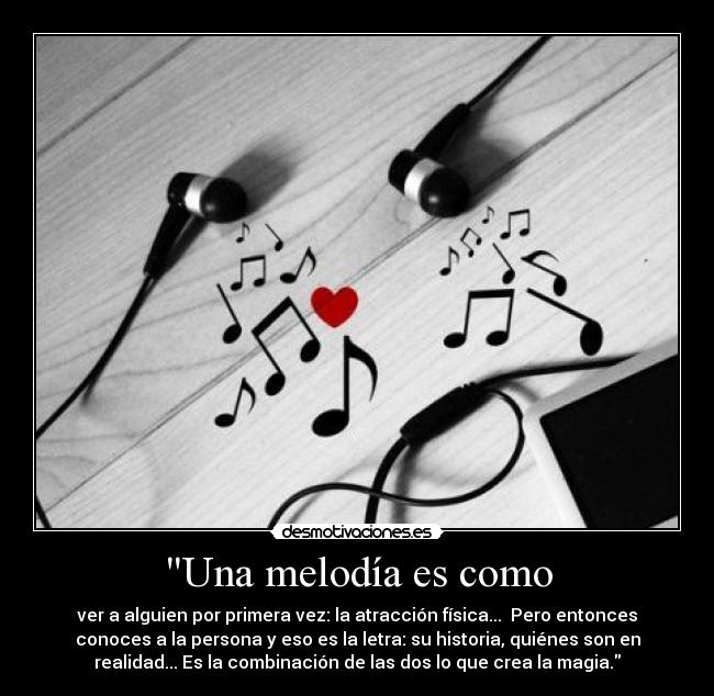 Una melodía es como - 