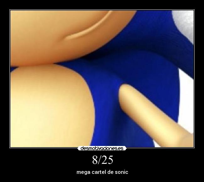 8/25 - mega cartel de sonic
