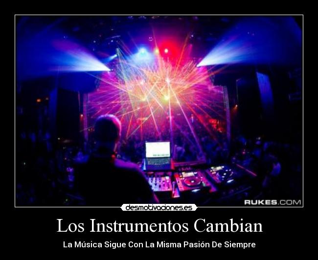 carteles intrumentos djs desmotivaciones