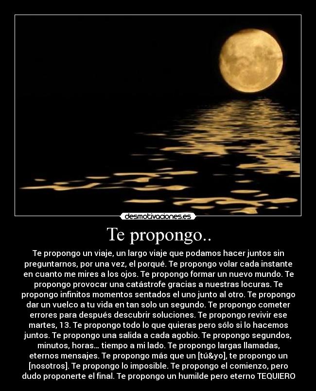 Te propongo.. -