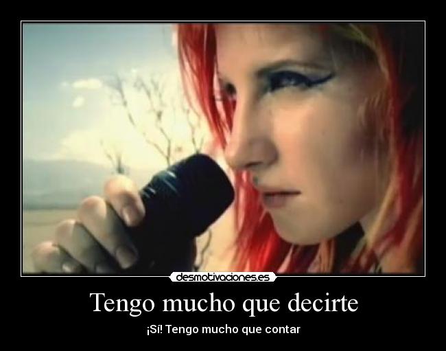 Tengo mucho que decirte - 