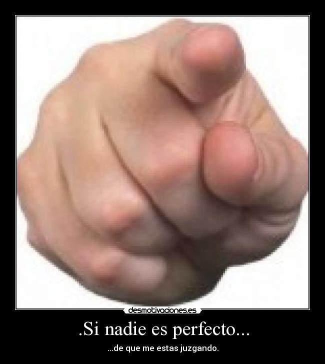 .Si nadie es perfecto... -