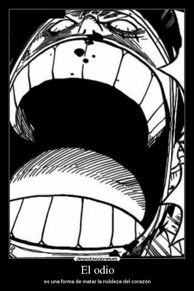 carteles odio luffy desmotivaciones
