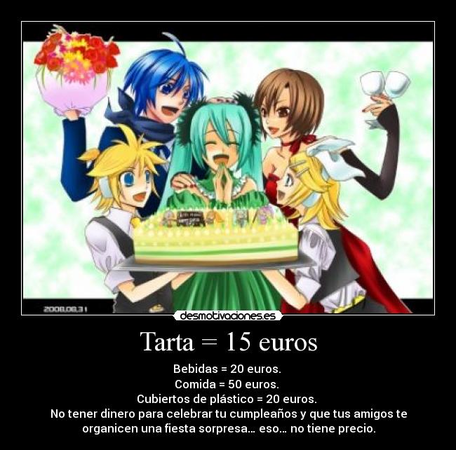 carteles cumpleanos tarta crisis clan glee desmotivaciones