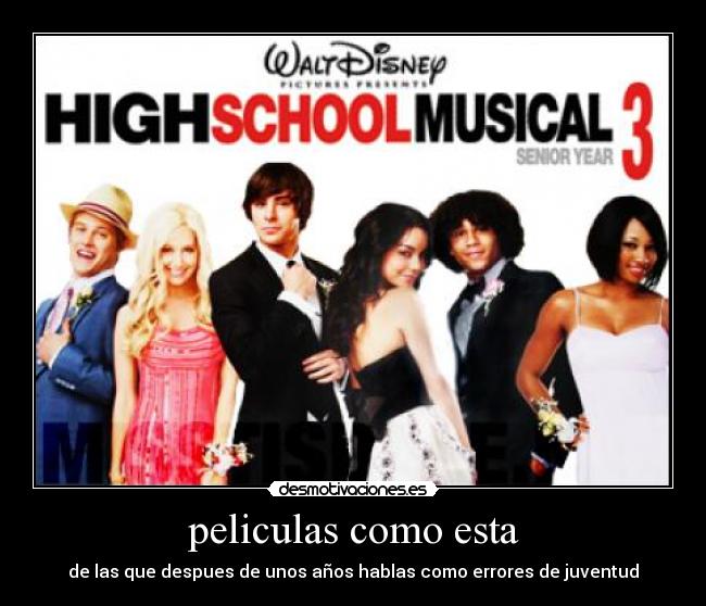 peliculas como esta - de las que despues de unos años hablas como errores de juventud