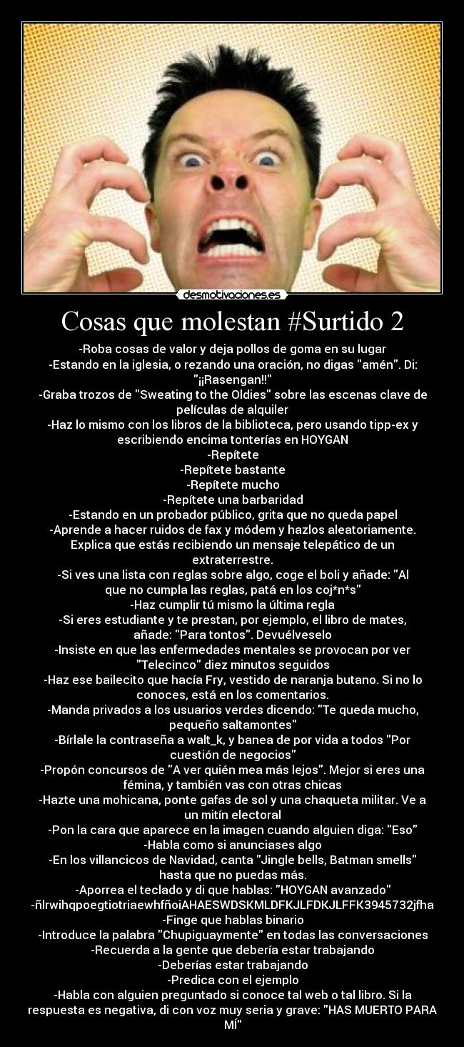 Cosas que molestan #Surtido 2 -