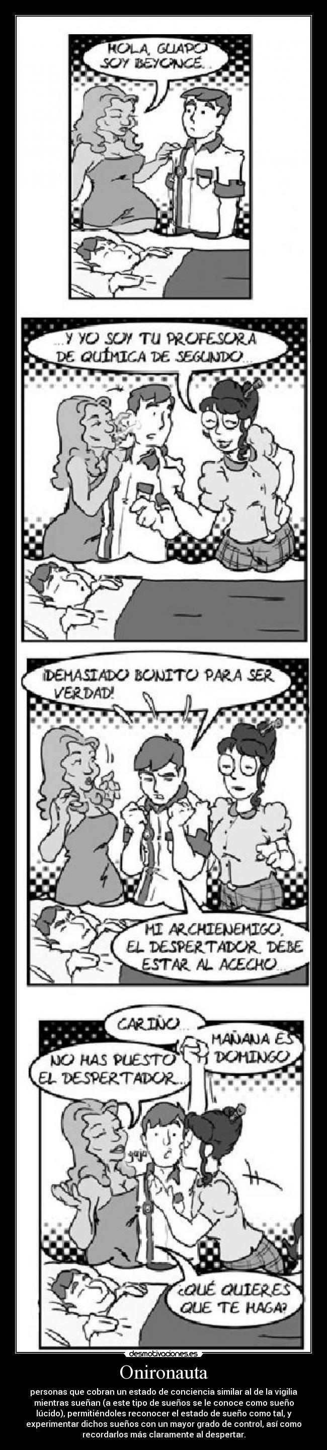 carteles onironauta sueno lucido desmotivaciones