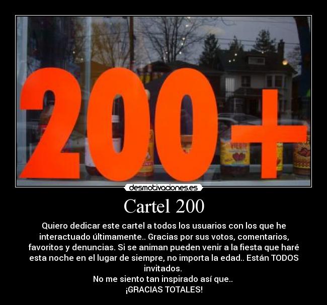 Cartel 200 - 