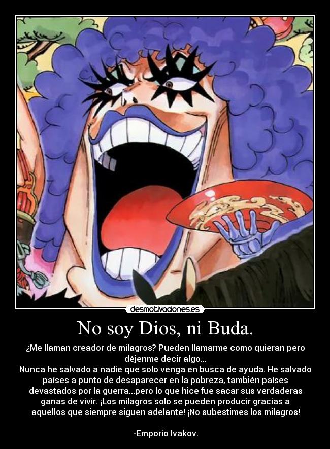 carteles dios one piece desmotivaciones