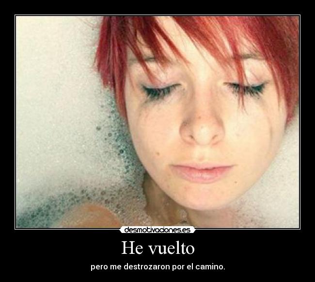 He vuelto - pero me destrozaron por el camino.