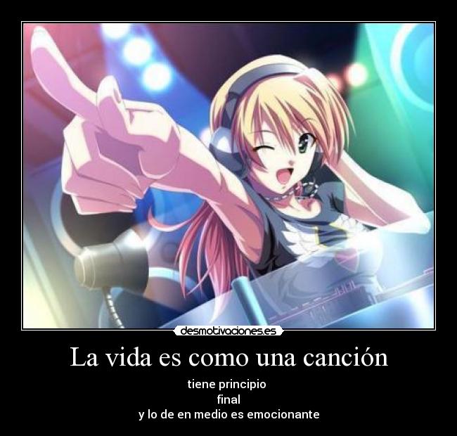 La vida es como una canción -