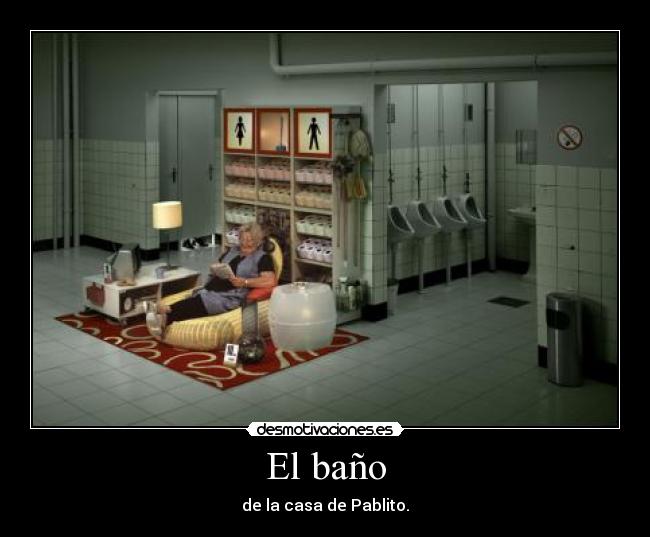 El baño - de la casa de Pablito.