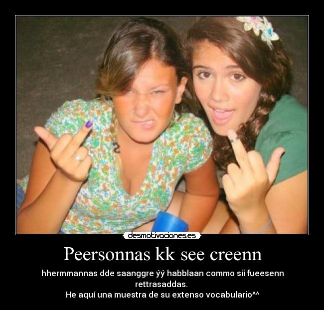 Peersonnas kk see creenn -