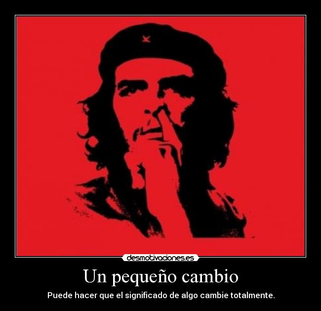 Un pequeño cambio - 