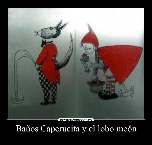 Baños Caperucita y el lobo meón -