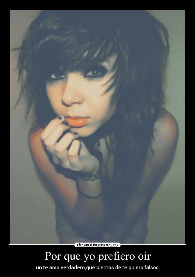 Por que yo prefiero oir -