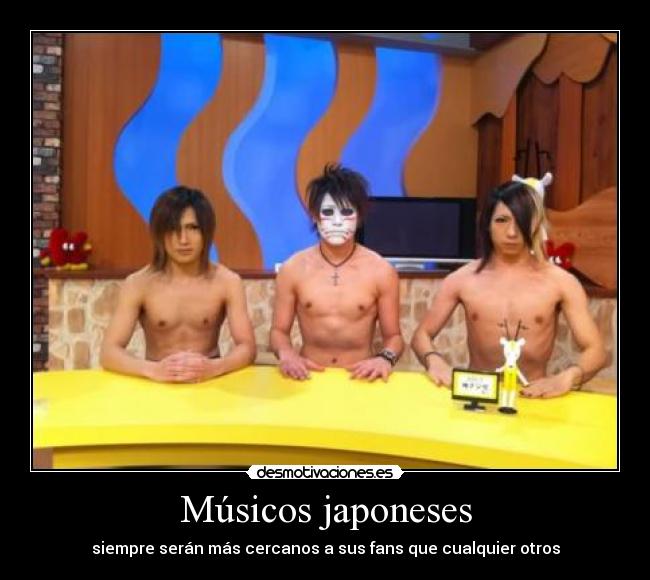 Músicos japoneses - siempre serán más cercanos a sus fans que cualquier otros