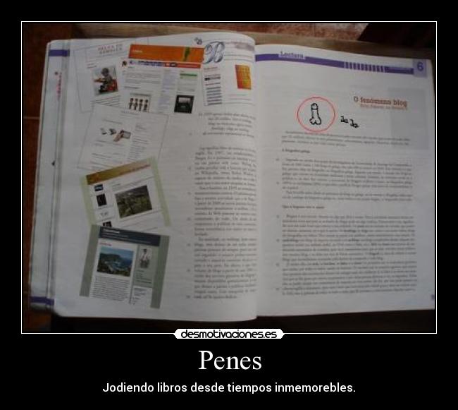 Penes - Jodiendo libros desde tiempos inmemorebles.