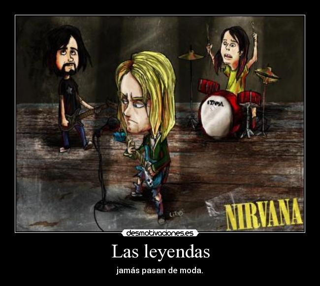carteles nirvana leyendas desmotivaciones