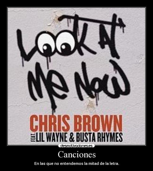 Canciones - En las que no entendemos la mitad de la letra.