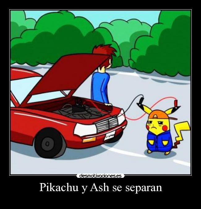 Pikachu y Ash se separan - 