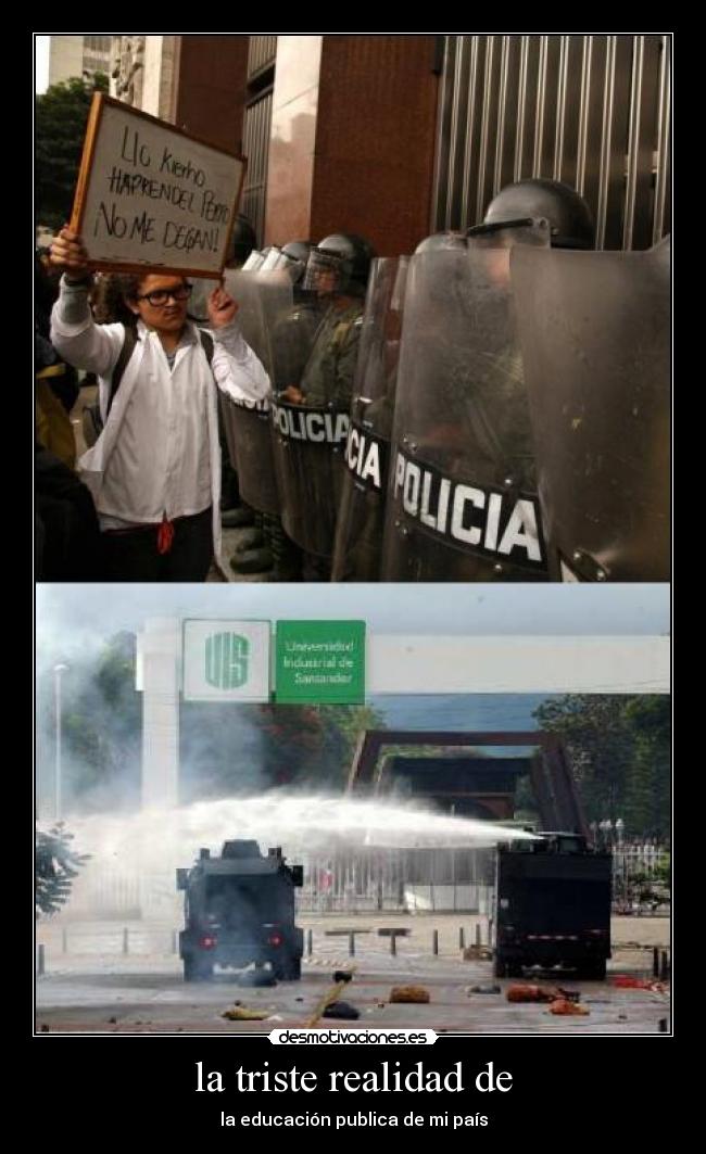 la triste realidad de -