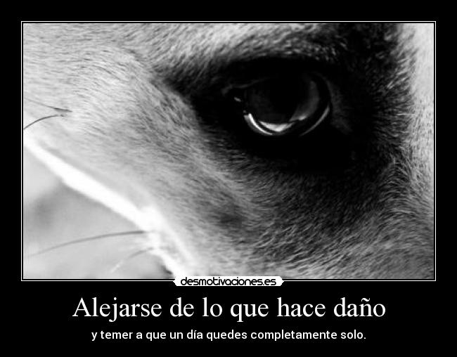 Alejarse de lo que hace daño - 