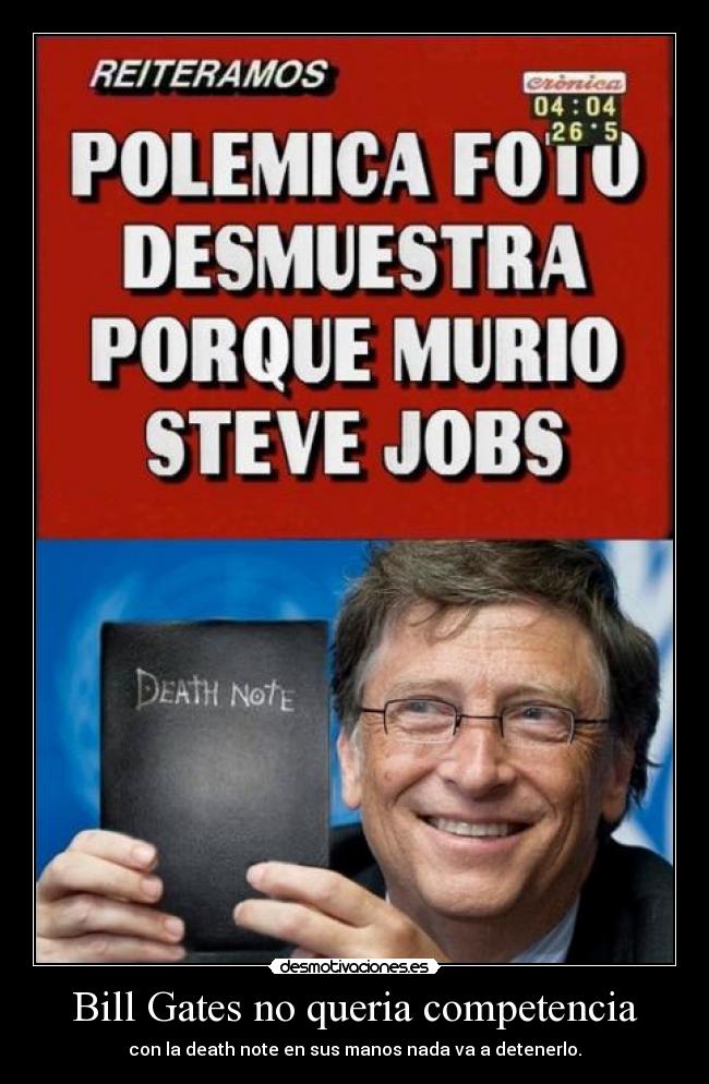 Bill Gates no queria competencia -