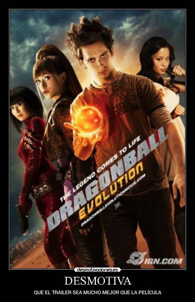 carteles dragon ball trailer pelicula mejor desmotivaciones