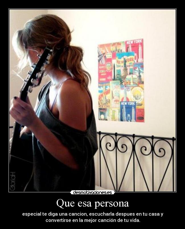 Que esa persona -