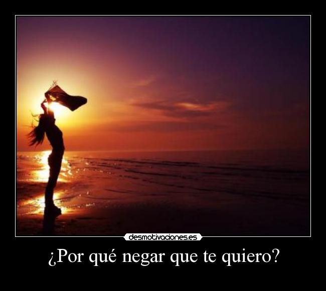 ¿Por qué negar que te quiero? - 