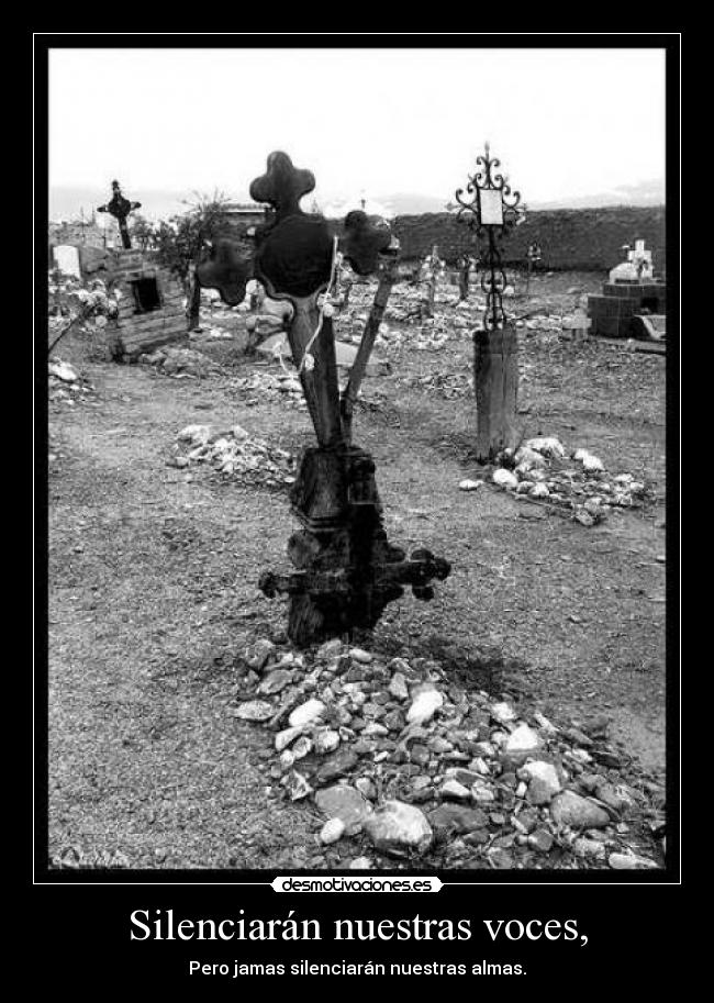 Silenciarán nuestras voces, -