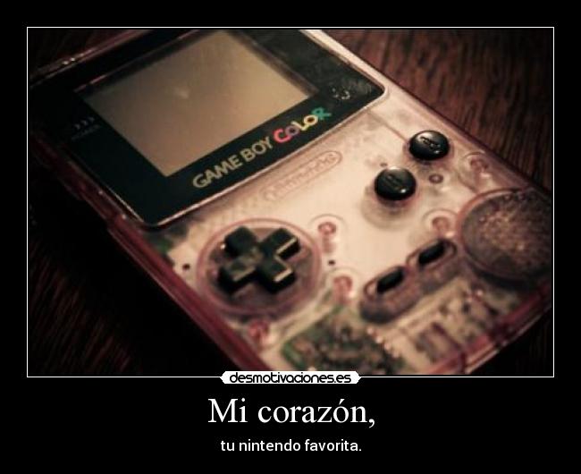 Mi corazón, - tu nintendo favorita.