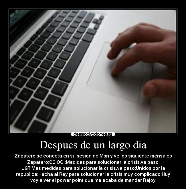 Despues de un largo dia -