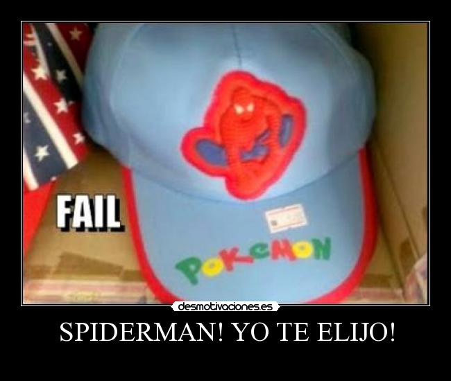 carteles spiderman pokemon desmotivaciones