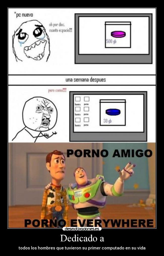 Dedicado a - todos los hombres que tuvieron su primer computado en su vida