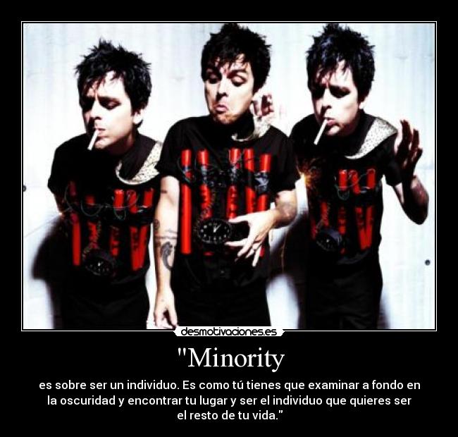 carteles green day explicacion billie joe sobre cancion minority warning album desmotivaciones