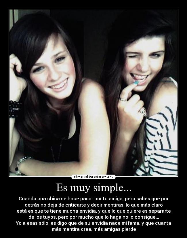 Es muy simple... -