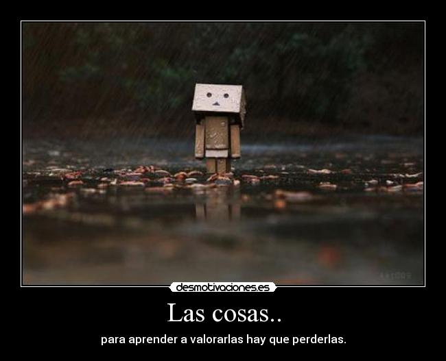 Las cosas.. -