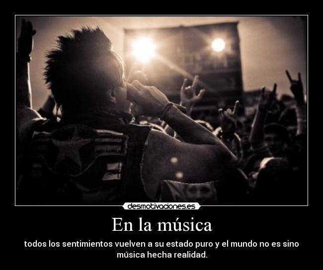 En la música -