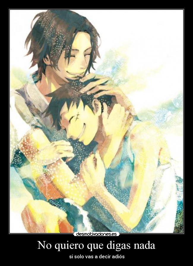 No quiero que digas nada - 