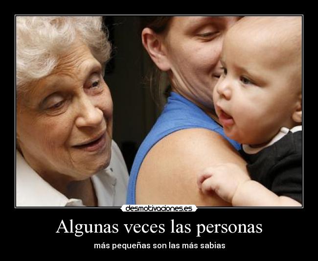 Algunas veces las personas -