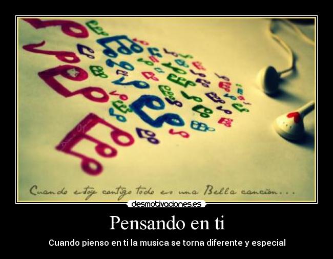 Pensando en ti -