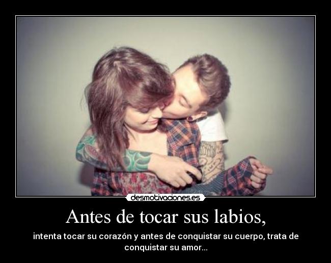 Antes de tocar sus labios, - 