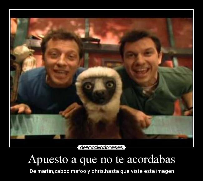 Apuesto a que no te acordabas - De martin,zaboo mafoo y chris,hasta que viste esta imagen