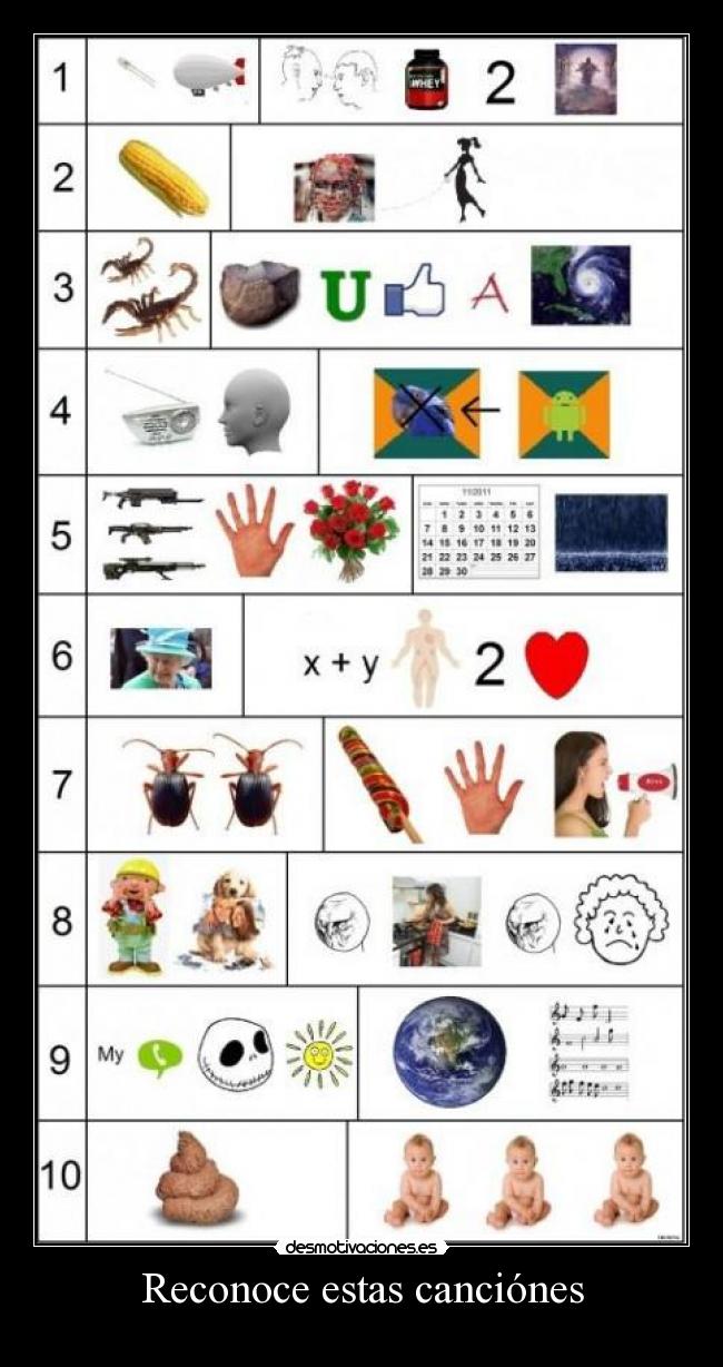 Reconoce estas canciónes - 