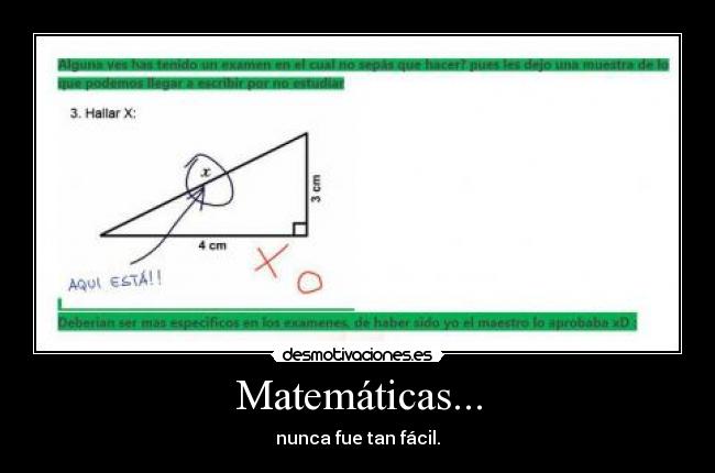 Matemáticas... - nunca fue tan fácil.