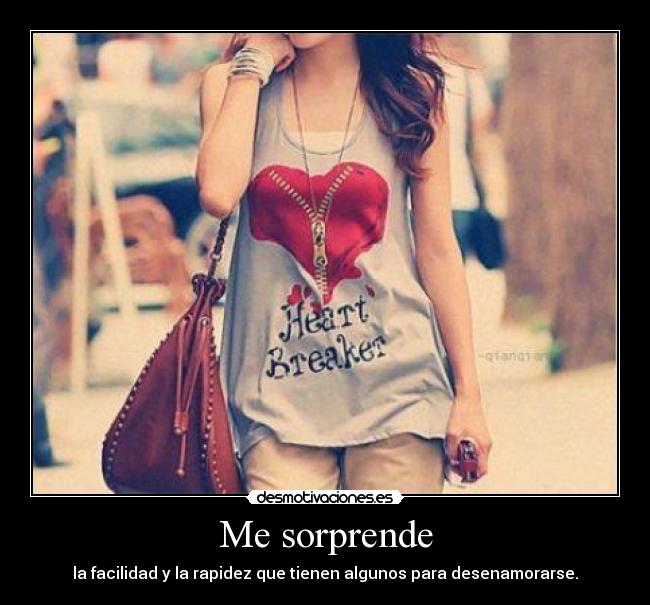 Me sorprende -