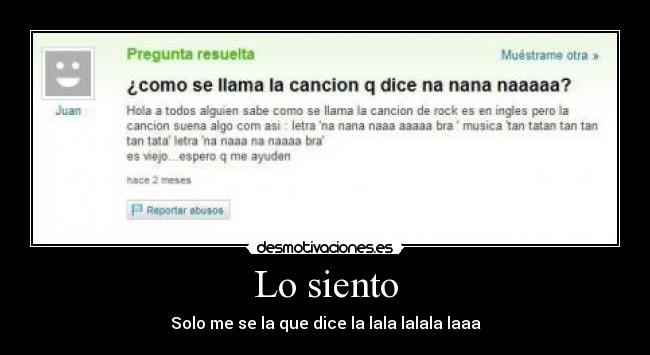 Lo siento - 